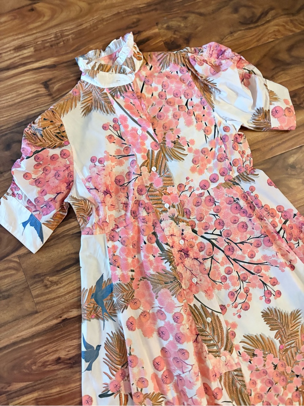 NWT Thierry Colson France Venetia Dress
Garden of Eden Pink Floral Size Small S - Picture 5 of 16